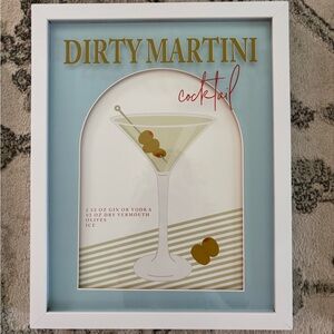 Dirty Martini Cocktail Wall Art